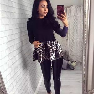 Split Pattern 🐆 Leopard Blouse